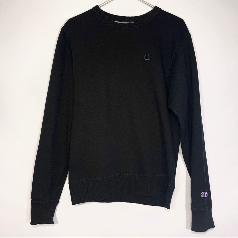 Champion Black Crewneck Sweatshirt